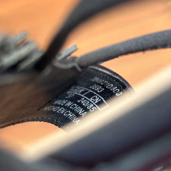 Zara Women's Rhinestone Floral Sandals Black Size 37 US 6.5 - Picture 7 of 8